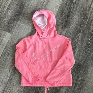 Girls pink Nike hoodie medium